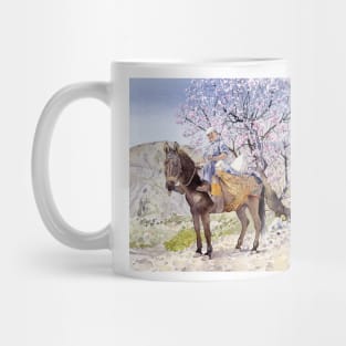 Muleteer and almond blossom Mug